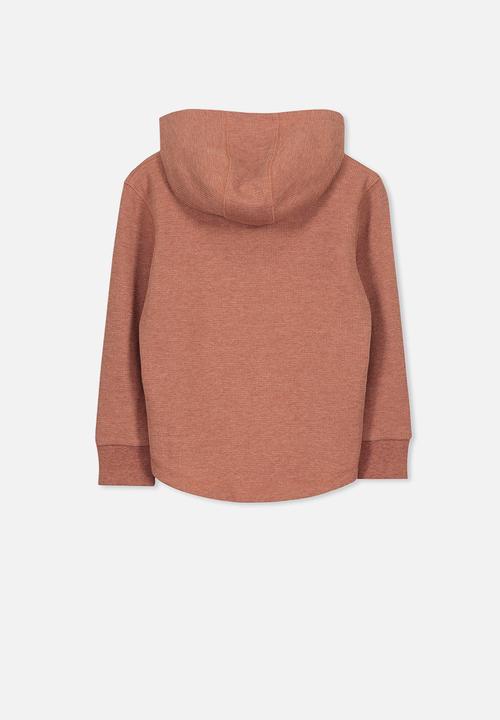 Cotton On - Hayden hooded top - brown