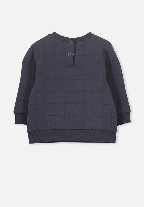 Cotton On - Scout quilted sweater - navy