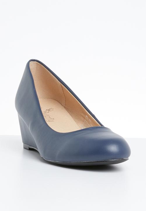 Butterfly Feet - Mina wedge heel - navy