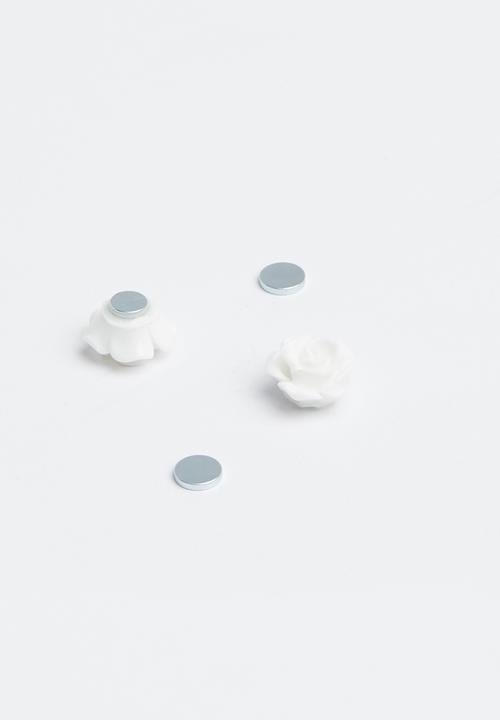 Pop Candy - Flower earings - white
