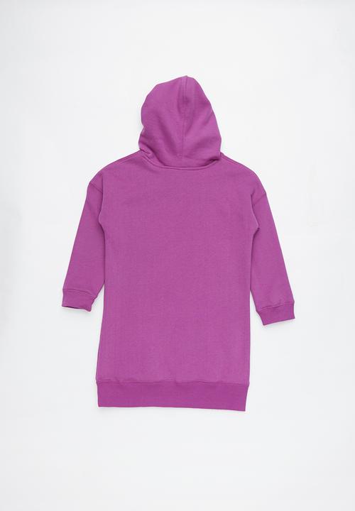Cotton On - Long sleeve hood dress - purple