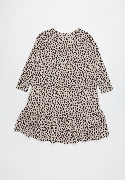 Cotton On - Long sleeve dress - black & beige
