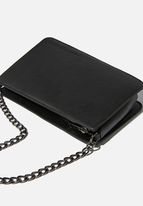 Cotton On - In chains cross body bag - black