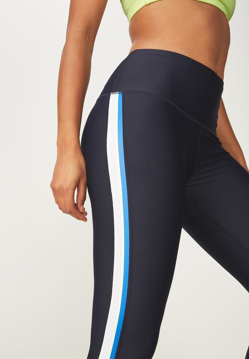 Cotton On - Ultra highwaisted 7/8 tight - navy & white 
