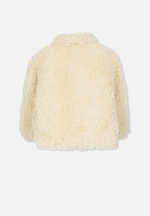 Cotton On - Tash teddy slouch jacket - cream