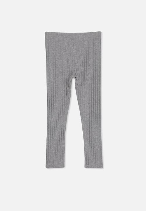 Cotton On - Huggie chunky rib tights - grey