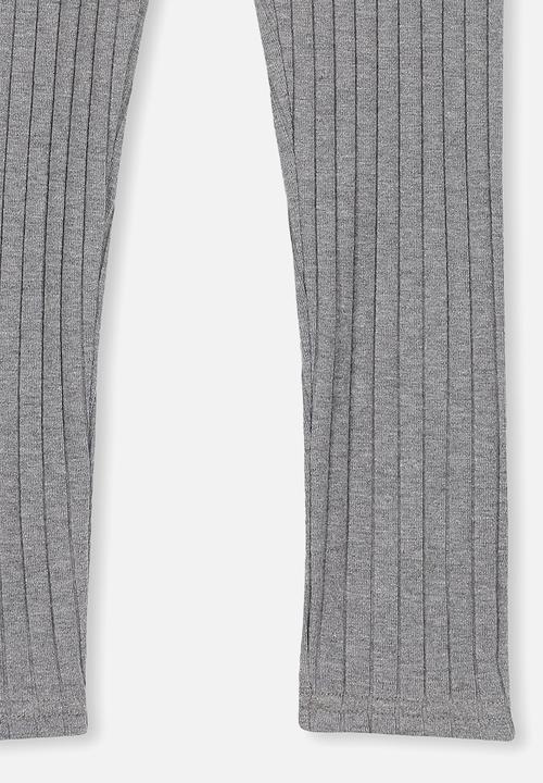 Cotton On - Huggie chunky rib tights - grey