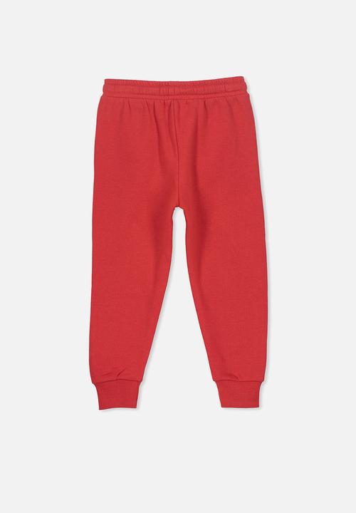 Cotton On - Lewis trackpant - red