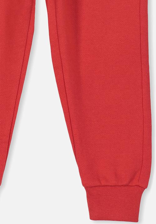 Cotton On - Lewis trackpant - red