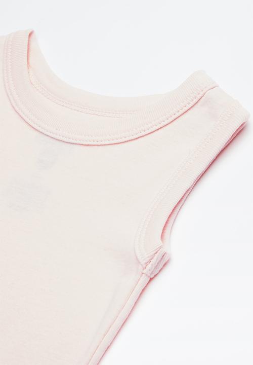 Cotton On - Nb singlet bubbysuit - pink