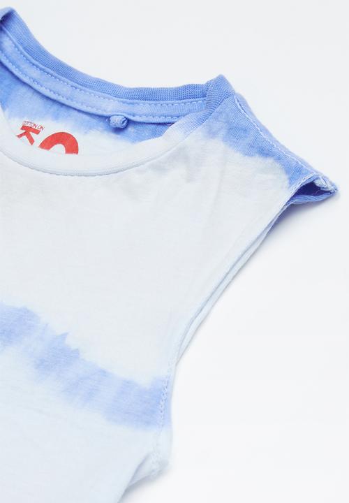 Cotton On - Orson tank - white & blue