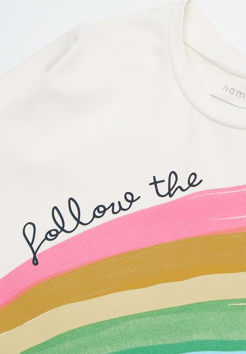 Name It - Frodina ls rainbow print - multi