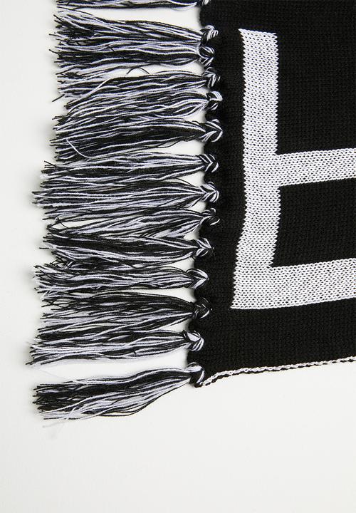 Superbalist - Slogan scarf - black & white