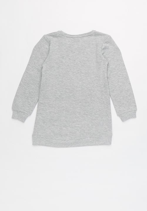 Name It - Kids girls tunic sweat top - grey 