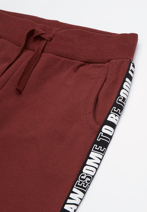 Name It - Kids boys ramon sweat pants - burgundy