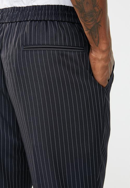 New Look - Pinstripe chino - navy