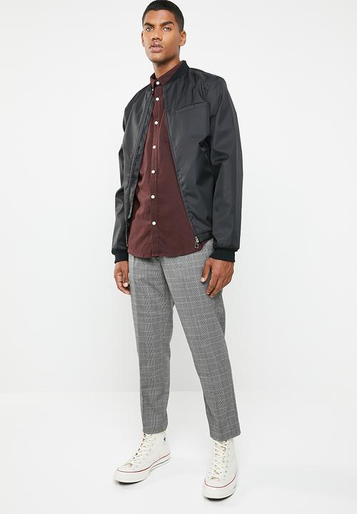 New Look - New oxford slim fit shirt - burgundy