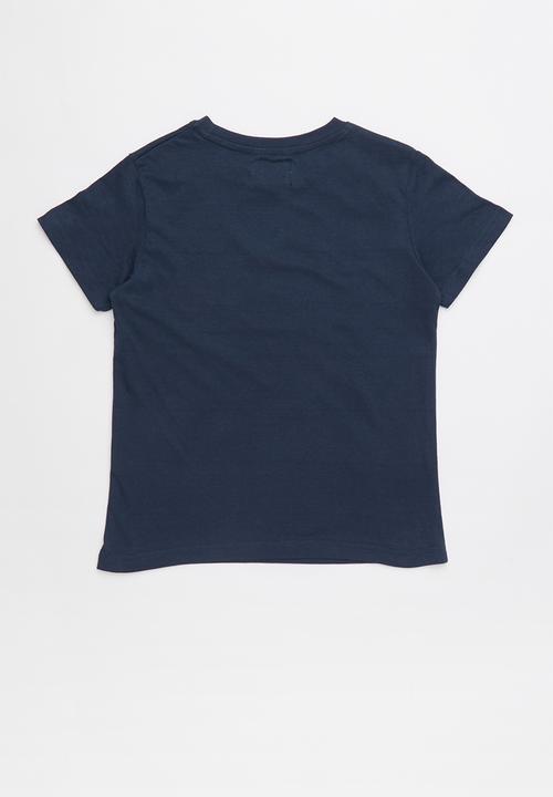 Pop Candy - Short sleeve printed  tee - navy