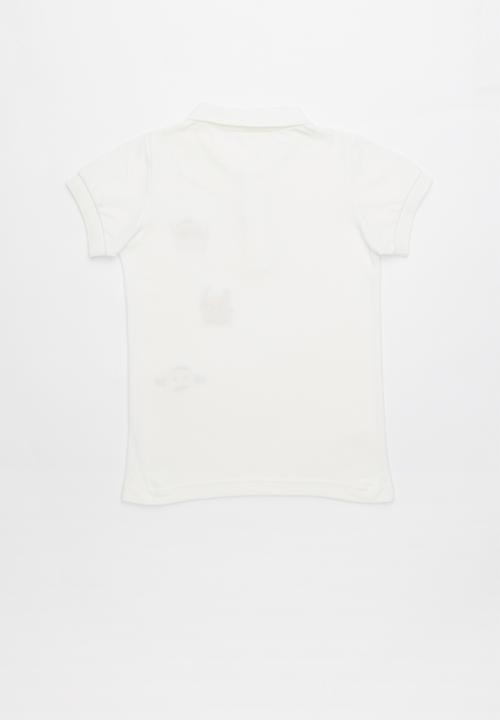 Pop Candy - Printed short sleeve golfer - white