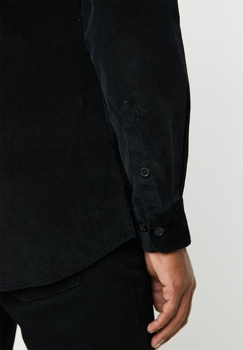 Only & Sons - Marshall corduroy shirt - black 