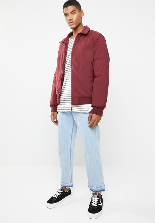 Superbalist - Padded harrington jacket - burgundy