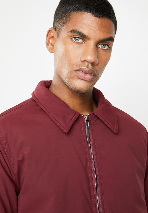Superbalist - Padded harrington jacket - burgundy