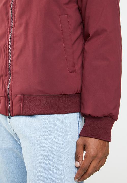 Superbalist - Padded harrington jacket - burgundy