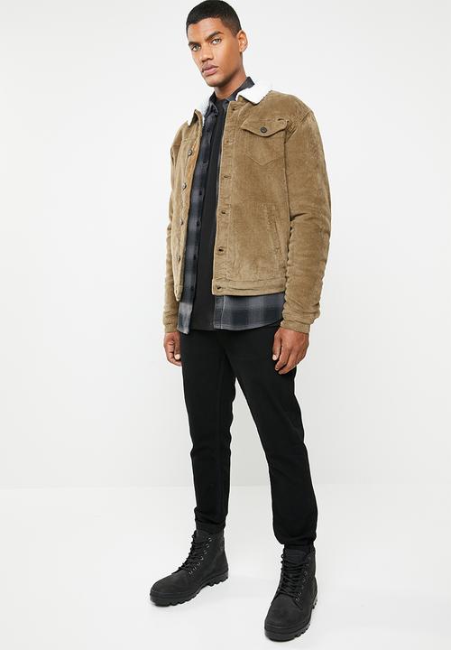 Only & Sons - Corduroy teddy jacket - brown 