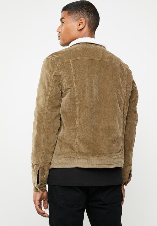 Only & Sons - Corduroy teddy jacket - brown 