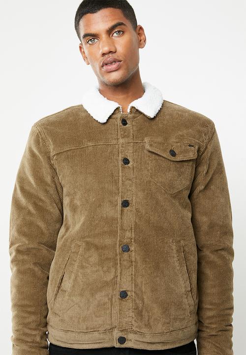 Only & Sons - Corduroy teddy jacket - brown 