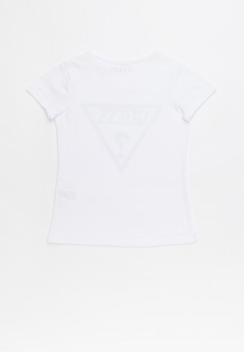 GUESS - Short sleeve holo tri tee - white