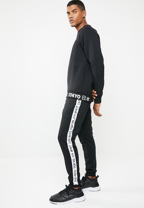 Only & Sons - Wf william poly cuff track pants exp - black