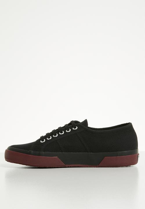 SUPERGA - 2750 contrast bumper canvas lo mens - l61 black/bordeaux
