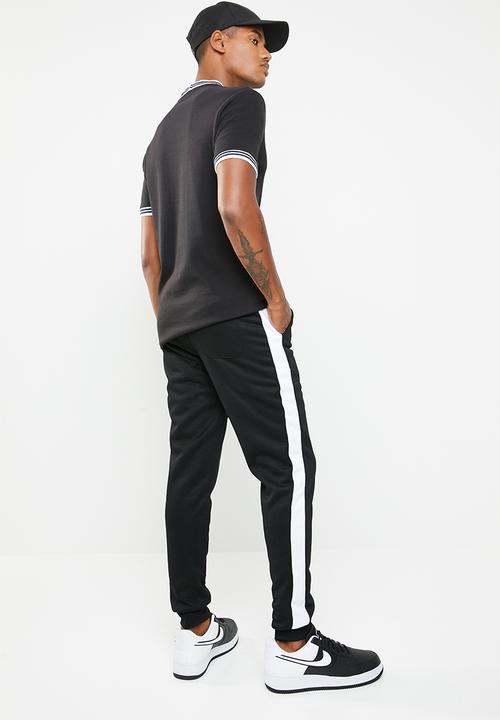 Only & Sons - Tricot panel sweat pants - black