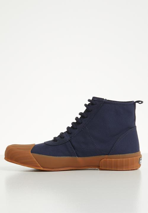 SUPERGA - 228 canvas logo boot - navy/gum	