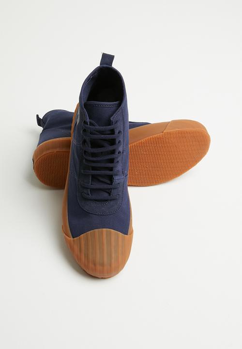 SUPERGA - 228 canvas logo boot - navy/gum	