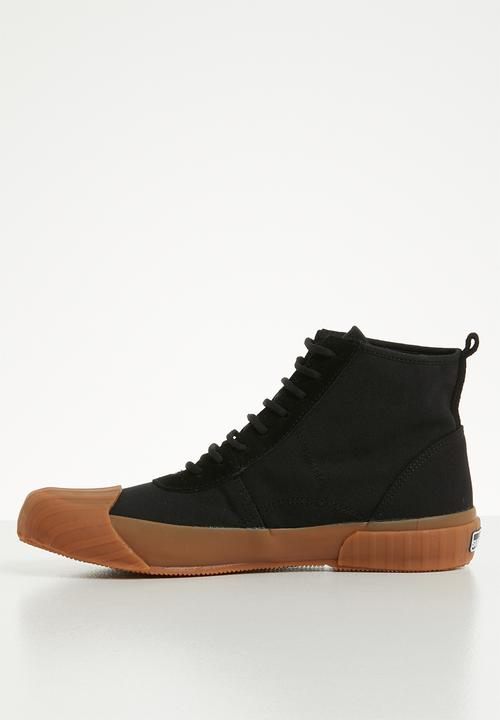 SUPERGA - 228 canvas logo boot - black/gum