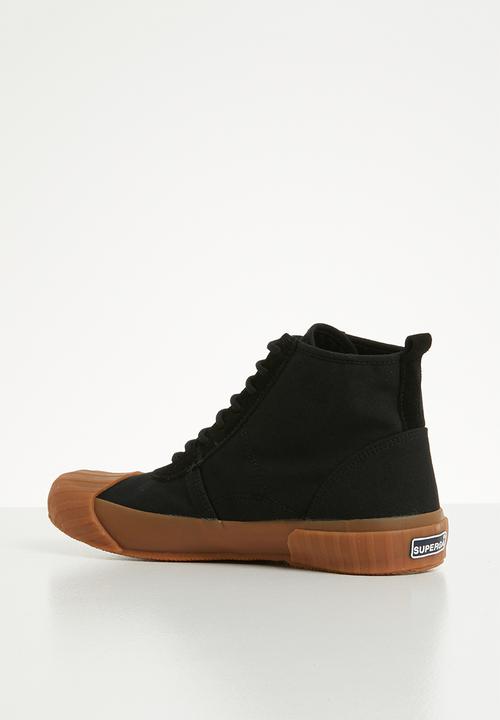SUPERGA - 228 canvas logo boot - black/gum