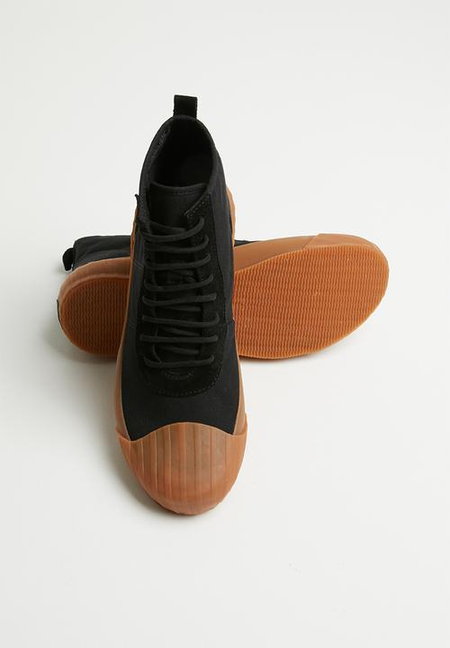 SUPERGA - 228 canvas logo boot - black/gum