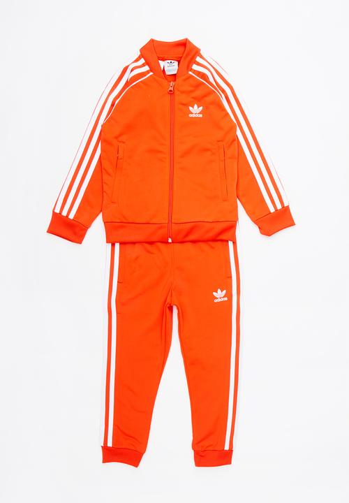 Superstar track suit - orange/white 