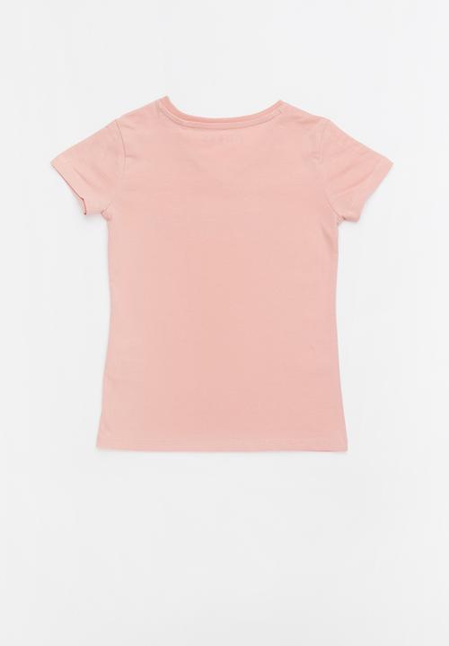 GUESS - Short sleeve script bling tee - pink