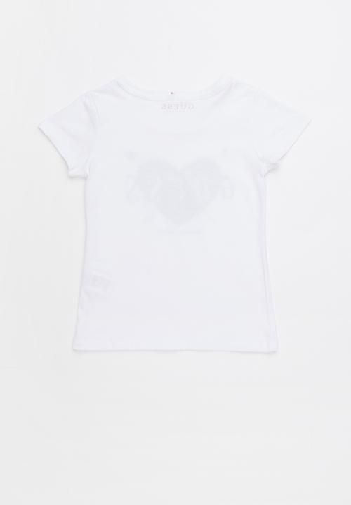 GUESS - Short sleeve heart arrows tee - black & white