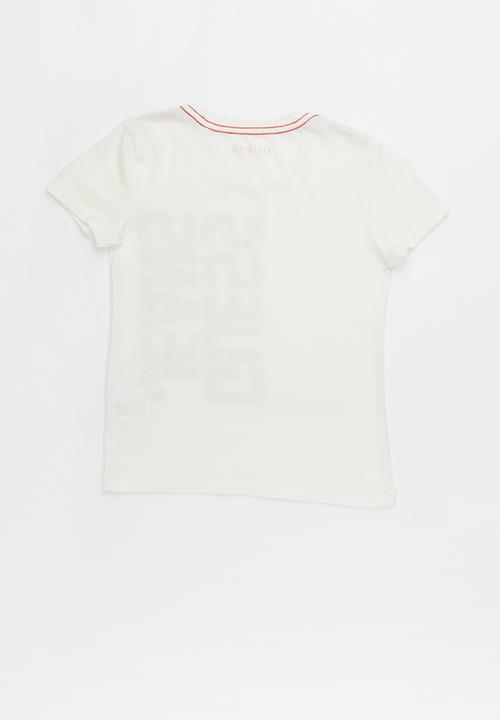 GUESS - Short sleeve camo tee - cream