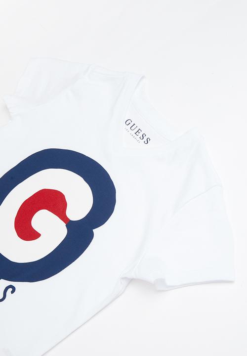 GUESS - Short sleeve guess retro tee - white