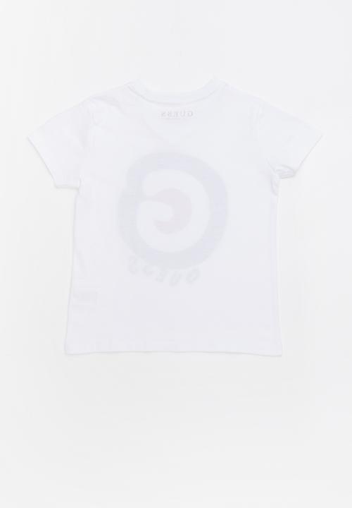 GUESS - Short sleeve guess retro tee - white