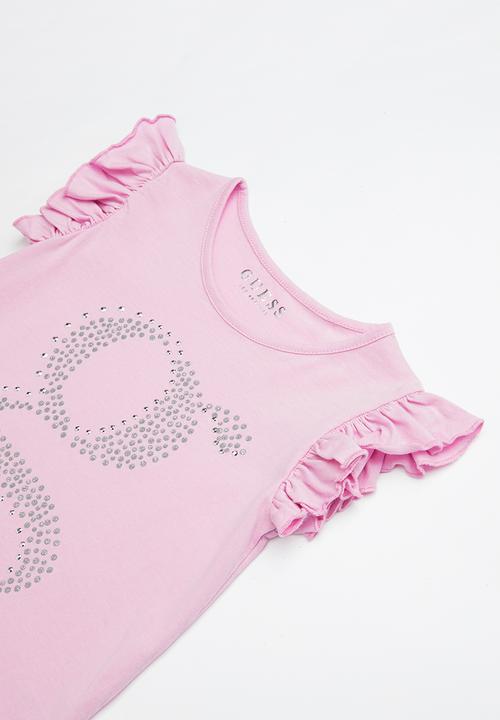 GUESS - Short sleeve guess tank tee - purple