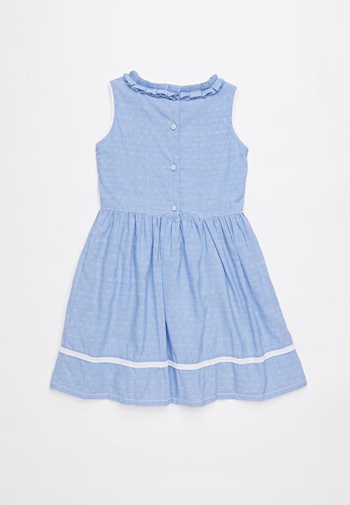 POLO - Emily floral party dress - blue