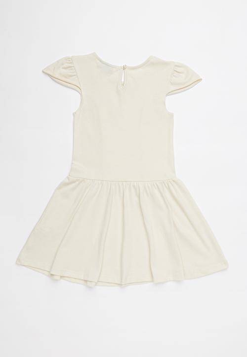 POLO - Hailey frilled sleeve dress - neutral 