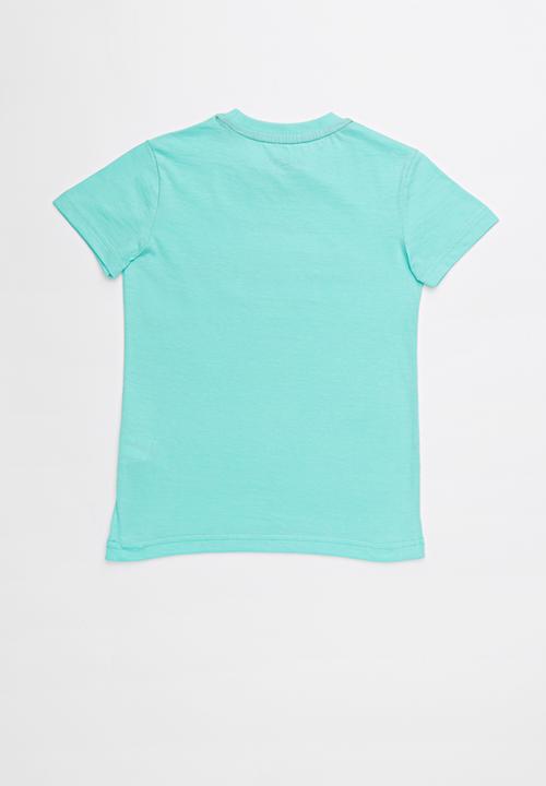 POLO - Clyde applique tee - turquoise