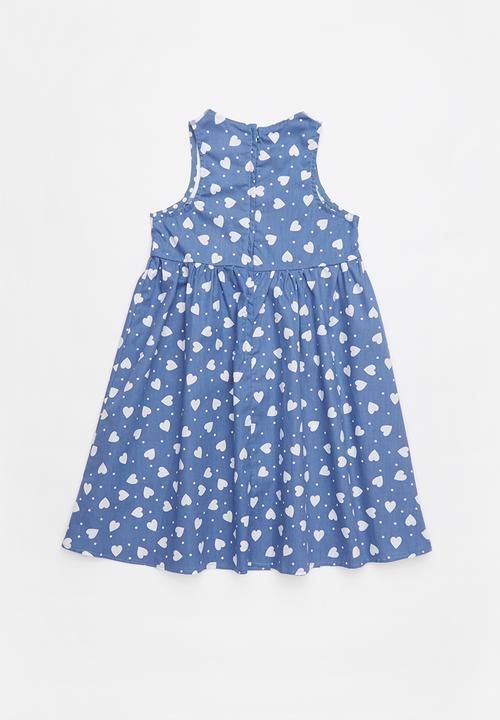 Pop Candy - Heart printed short sleeve dress - multi-colour